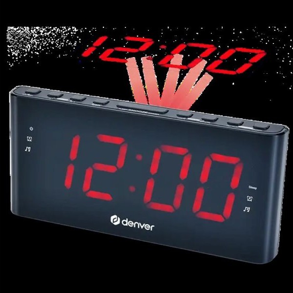DENVER CPR-710 Radio sat, 1.8'', Alarm, FM, PLL, Crni