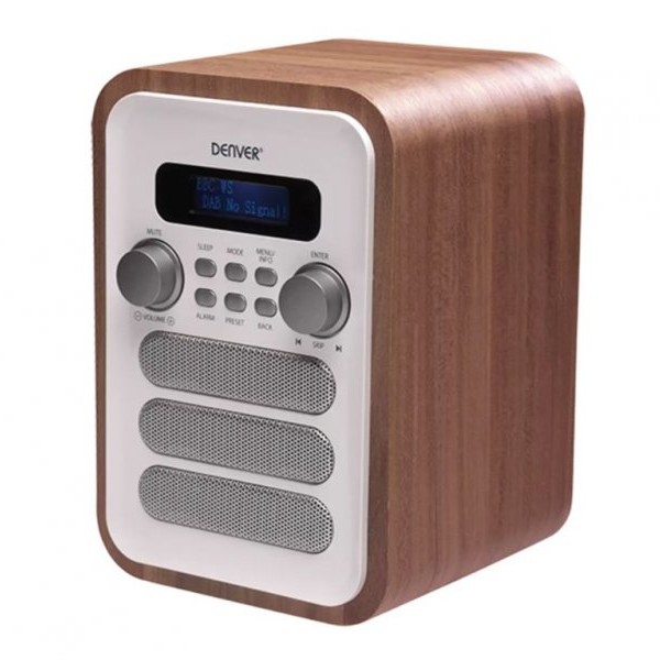 DENVER DAB-48 RADIO FM WHITE
