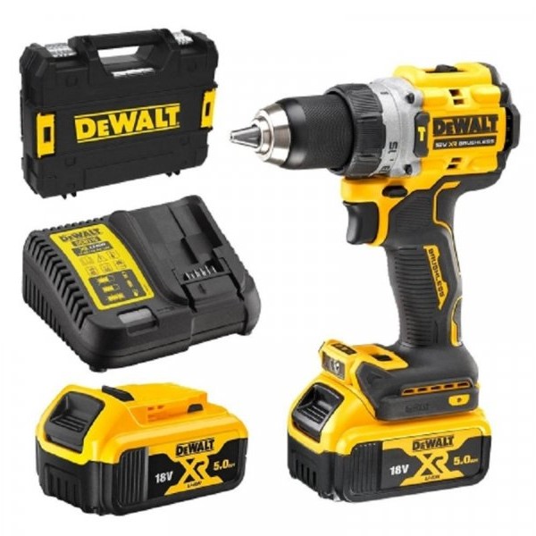 DeWALT Aku Udarna Bušilica DCD805P2T 2x18V 5,0Ah 90Nm + TSTAK
