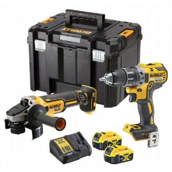DeWALT Akumulatorski set bušilica-odvijač i brusilica DCK2020P2T
