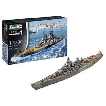 DEXY CO REVELL MAKETA MODEL SET BATTLESHIP USS NEW JERSEY