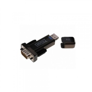 DIGITUS Adapter USB 2.0 tip A (M) - Serijski port (RS-232) 9pin (M) crni DA-70156