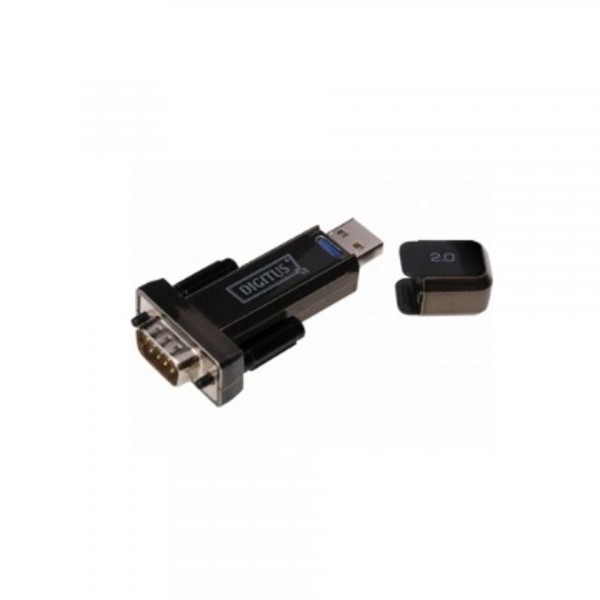 DIGITUS Adapter USB 2.0 tip A (M) - Serijski port (RS-232) 9pin (M) crni DA-70156