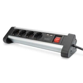 DIGITUS Produžni kabl sa 4 utičnice +2 USB