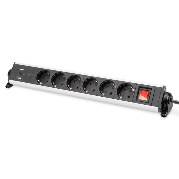 DIGITUS Produžni kabl sa 6 utičnice +3 USB