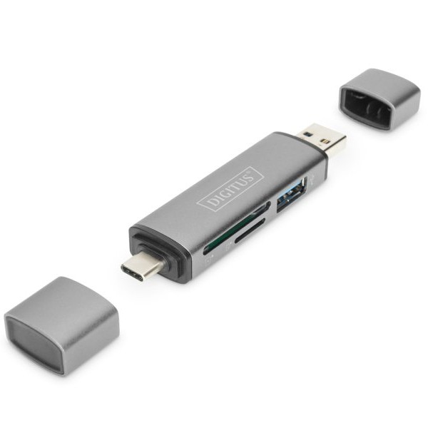 DIGITUS USB-C/A citac kartica i USB-A