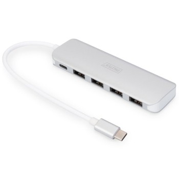 DIGITUS USB-C hub 4 USB 3.0 porta + PD