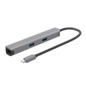 E-GREEN 7u1 Adapter USB-C 3.1 (M) - HDMI + 2 x USB 3.0 + SD/TF+PD 100W + RJ45 (F)