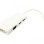 E-GREEN Adapter USB 3.1 tip C (M) - Display Port + HDMI + VGA + DVI (F) beli