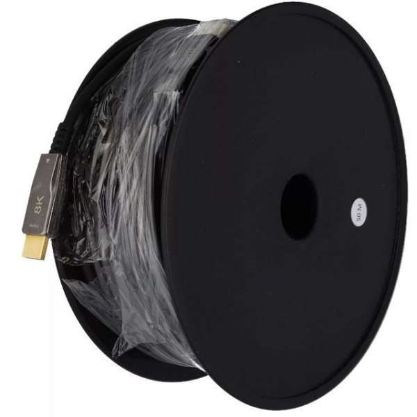 E-GREEN AOC Optički Kabl HDMI 2.1 M/M 50m crni 8K/60Hz 48 Gbp