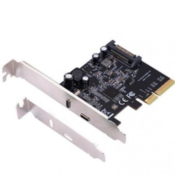 E-GREEN PCI-Express kontroler 3.0 x 4 na USB 3.2 TipC + 20W QuickCharge port