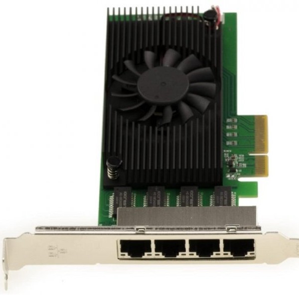 E-GREEN PCI-Express kontroler 4-port 2.5 Gigabit Ethernet (Intel I225) KON00386