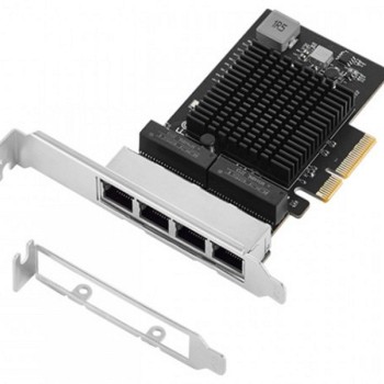 E-GREEN PCI-Express kontroler 4-port 2.5 Gigabit Ethernet (Realtek 8125B)