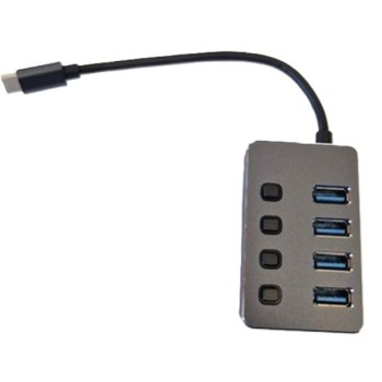 E-GREEN USB 3.1 tip C - HUB Superbrzi 4port USB 3.0 sa prekidačima