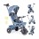 ECO TOYS 2u1 tricikl sa rotirajucim sedistem i sklopivom tendom Blue, ECOTOYS