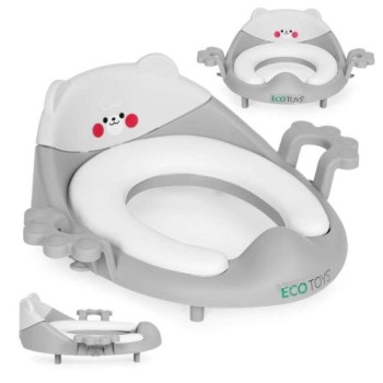 ECO TOYS Adapter za wc šolju sa rukohvatima, Gray