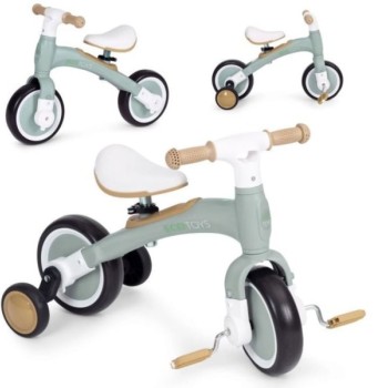 ECO TOYS Balans bicikl sa pedalama i pomoćnim točkovima 3u1