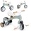 ECO TOYS Balans bicikl sa pedalama i pomoćnim točkovima 3u1