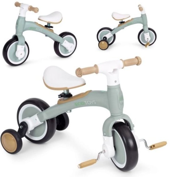 ECO TOYS Balans bicikl sa pedalama i pomoćnim točkovima 3u1