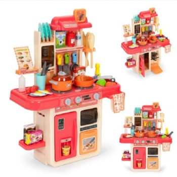 ECO TOYS Dečija kuhinja 42 elementa roze