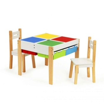 ECO TOYS DJEČIJI SET STO + 2 STOLICE