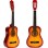 ECO TOYS Drvena gitara za decu braon