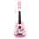 ECO TOYS Drvena gitara za decu sa metalnim žicama pink