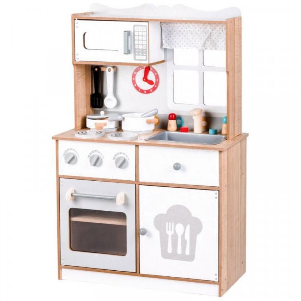 ECO TOYS DRVENA KUHINJA XXL + cooking accessories
