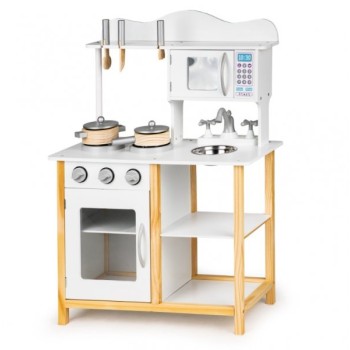 ECO TOYS Drvena kuhinja za decu bela (TK040A-WHITE)
