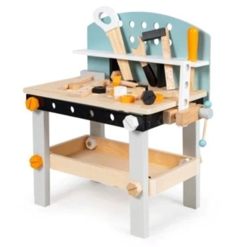 ECO TOYS Drvena radionica sa alatima, 38 elemenata