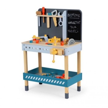 ECO TOYS Drvena radionica sa alatom 47 elemenata