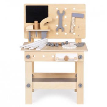 ECO TOYS DRVENA RADIONICA ZA DECU STO ZA ALAT