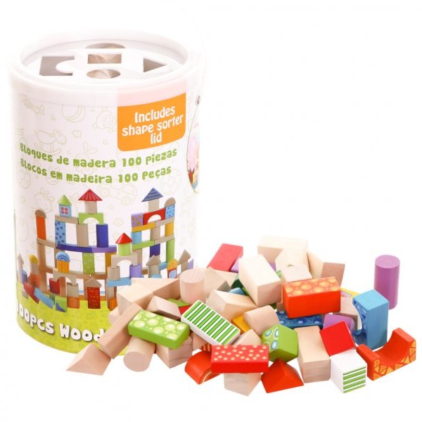 ECO TOYS Drvene kocke sa šarama 100kom (2007)