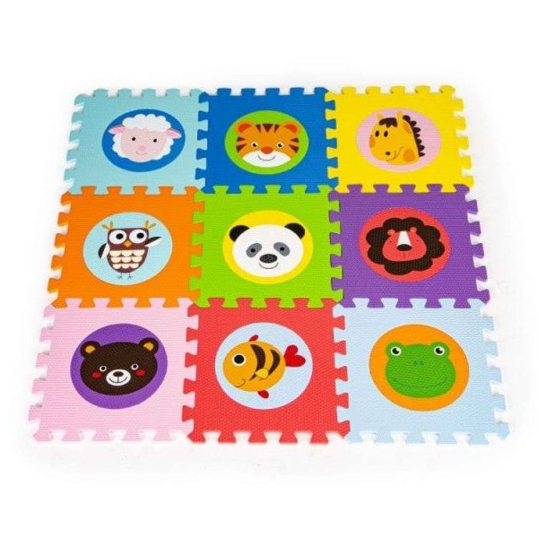 ECO TOYS Edukativna podloga za igru EVA 90X90 CM 9 EL.
