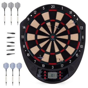 ECO TOYS Elektronski pikado 41 cm sa LCD ekranom, 26 igara, set sa 6 pikada