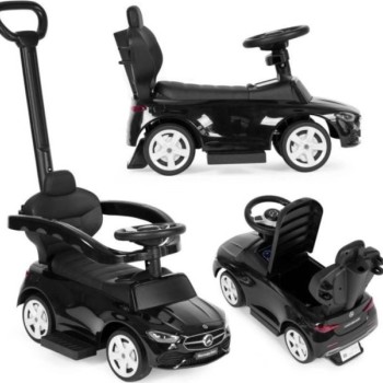 ECO TOYS Guralica sa interaktivnim volanom i ručkom Mercedes C Class crna