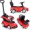 ECO TOYS Guralica sa interaktivnim volanom i ručkom Mercedes C Class crvena boja