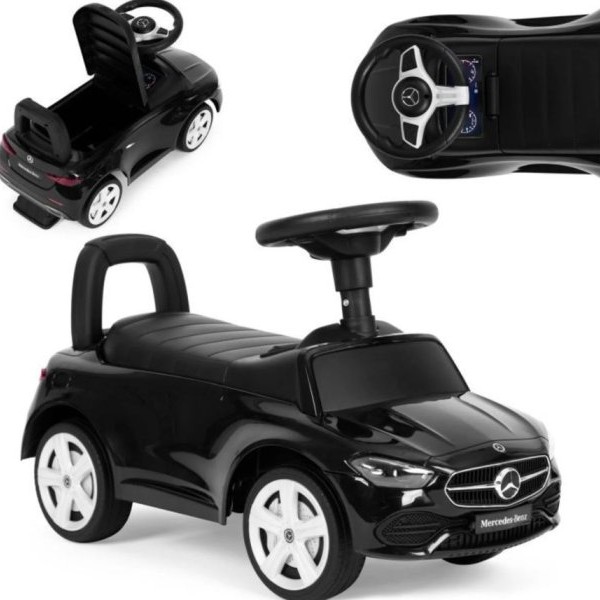 ECO TOYS Guralica sa interaktivnim volanom i zvucima Mercedes C Class crna boja