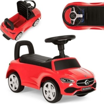 ECO TOYS Guralica sa interaktivnim volanom i zvucima Mercedes C Class crvena