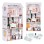 ECO TOYS Kucica za lutke Alice na 3 sprata, 4 sobe, set sa 9 komada namestaja