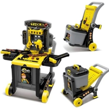 ECO TOYS Majstorska radionica za decu sa alatima 3U1 sklopiva (HC388349)