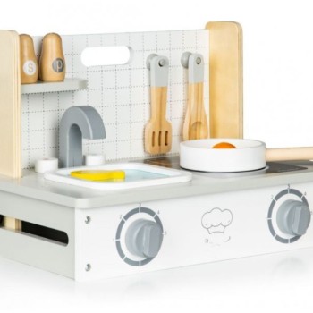 ECO TOYS MINI DRVENA KUHINJA SA AKCESOARIMA
