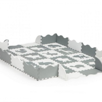 ECO TOYS Podloga za igranje s ogradom 36 komada 1,2cm