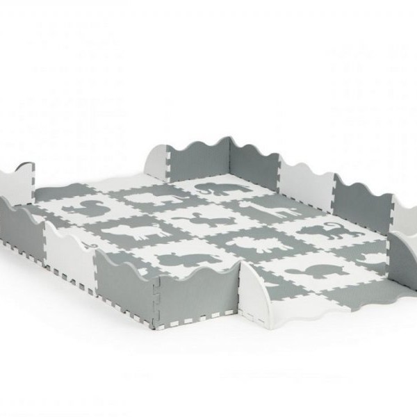 ECO TOYS Podloga za igranje s ogradom 36 komada 1,2cm