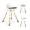 ECO TOYS Stolica za hranjenje BABY WHITE