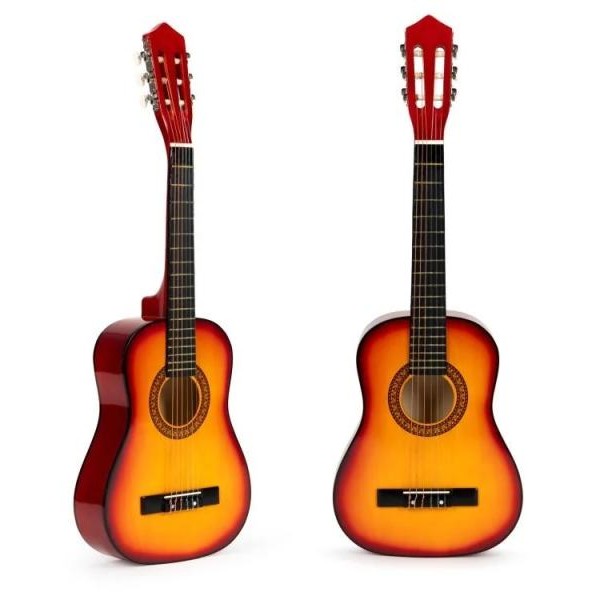 ECO TOYS Velika klasicna drvena gitara za decu sa 6 zica