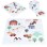 ECO TOYS Velika podloga za igru EVA FOAM Farma 01 90.5x90.5 cm 21 deo