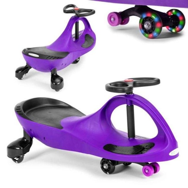 ECO TOYS Wiggle guralica za decu Led točkovi - Ljubičasta