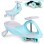 ECO TOYS Wiggle guralica za decu Led točkovi - Plavi