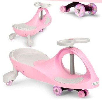 ECO TOYS Wiggle guralica za decu Led točkovi - Roze